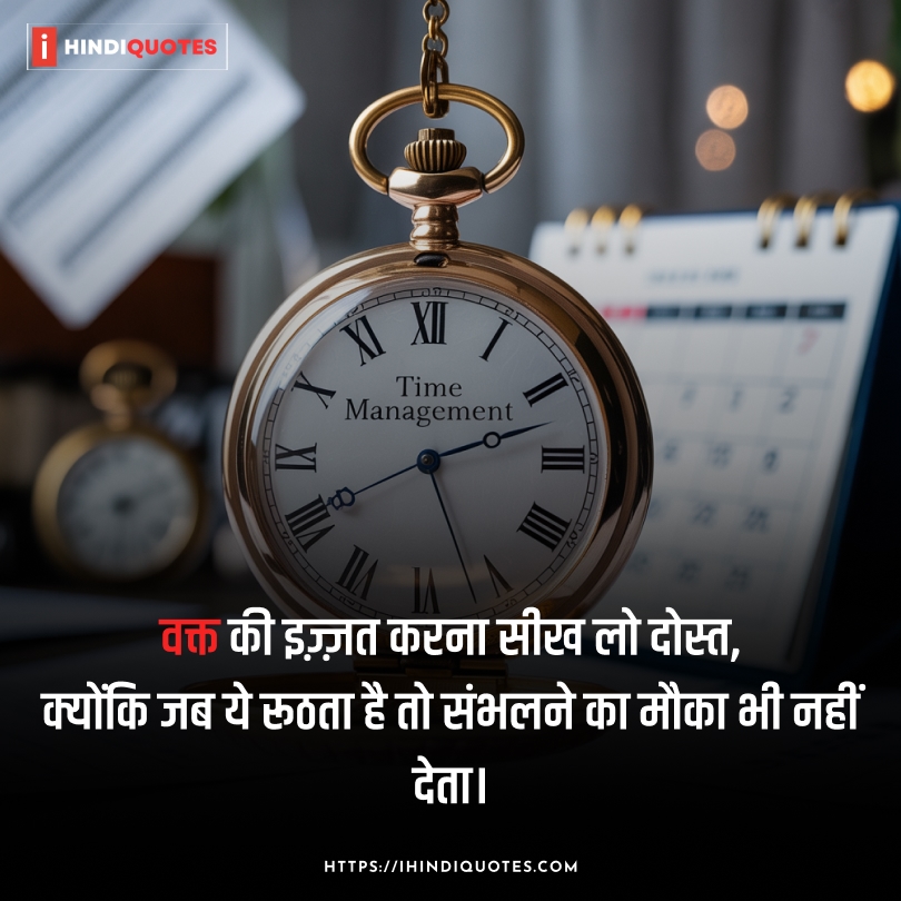 Best time management motivational quotes in Hindi