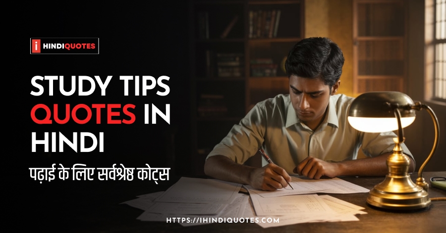 Study Tips Quotes in Hindi