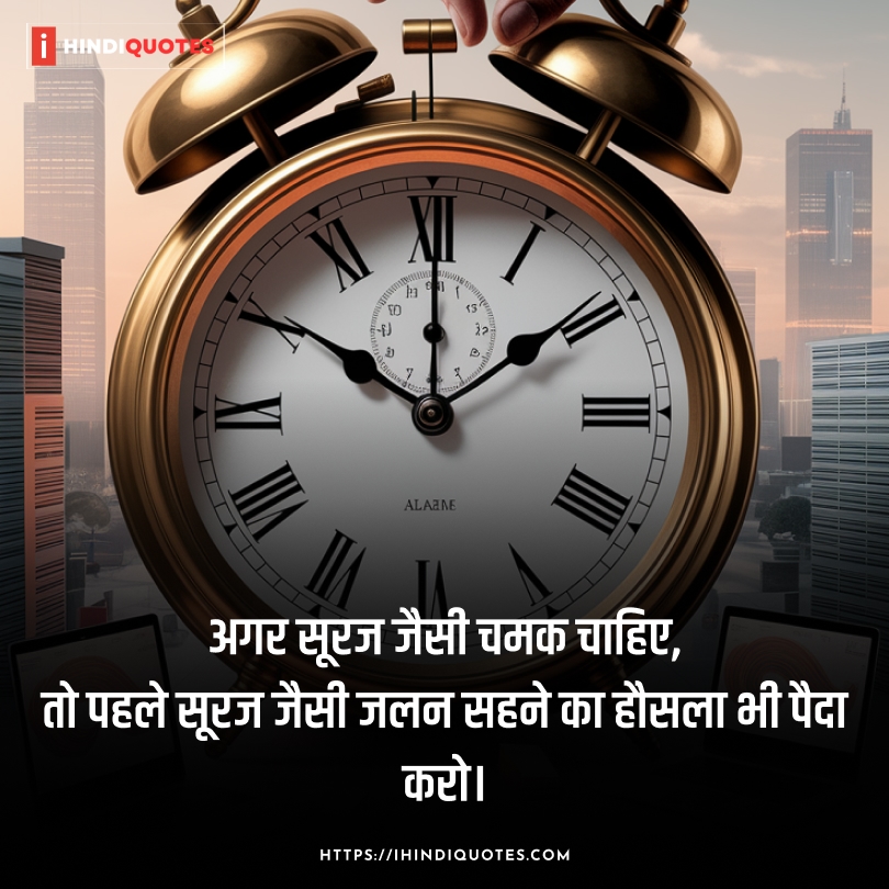 Time management quotes in Hindi for success