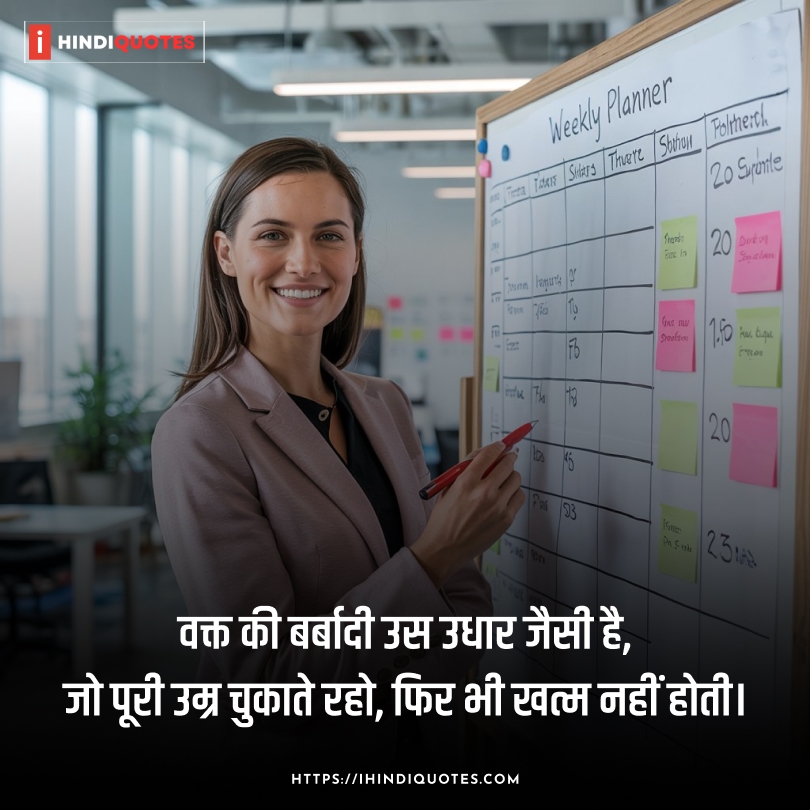 Time value and time management quotes Hindi